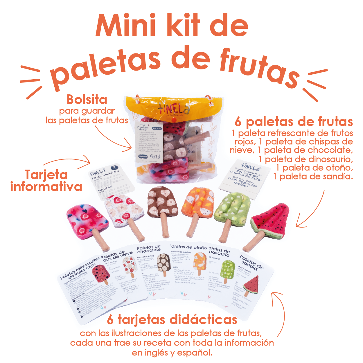 juguete para aprender sobre frutas de manera divertida
